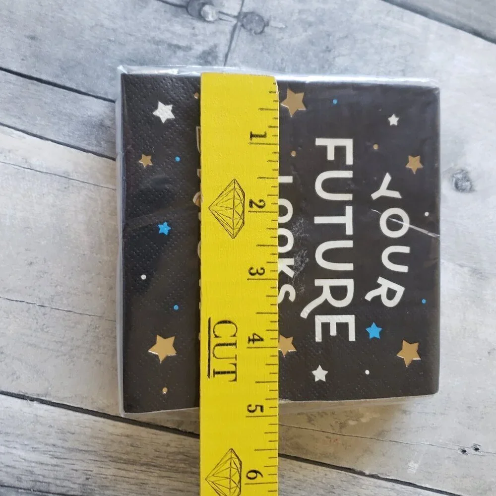 NWT - Your Future Looks Bright - Graduation Paper Napkins Set of 32